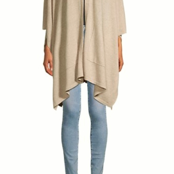 Sofia Cashmere Fox Fur Shawl Collar Topper - Picture 5 of 6